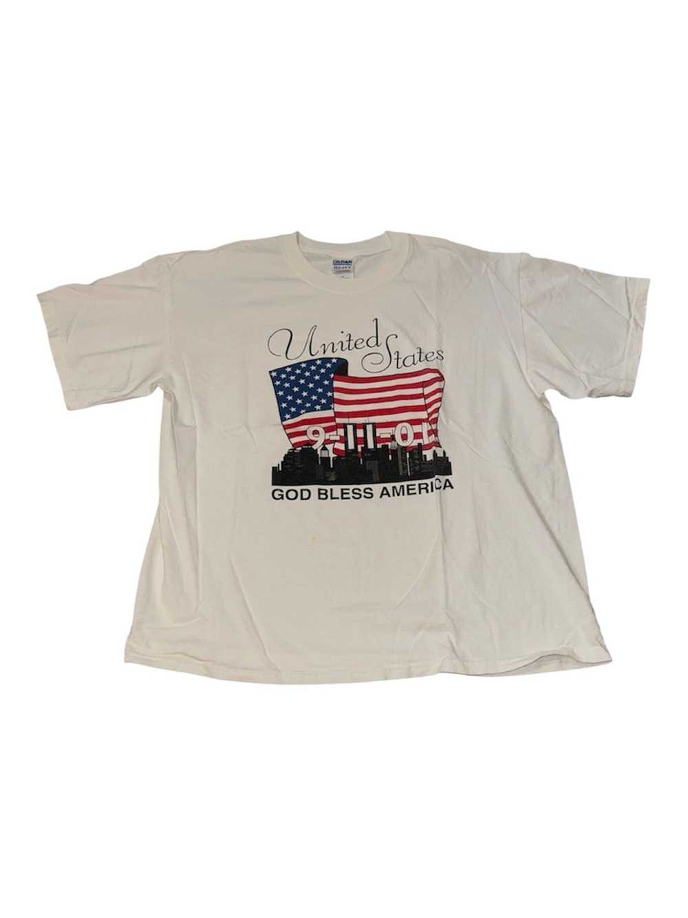 Vintage United States New York 9 / 11 / 2001 Patriotic 911 Flag Shirt